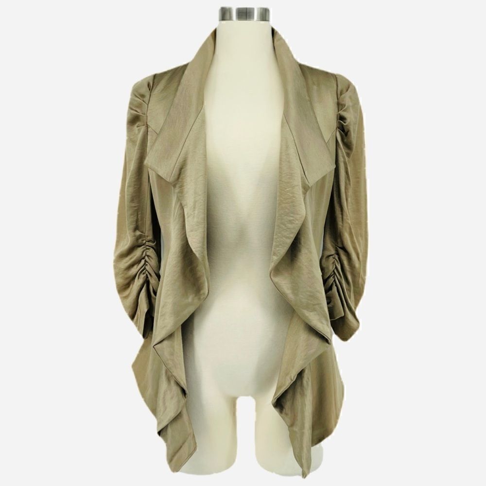 bebe Ponte Waterfall Jacket Blazer